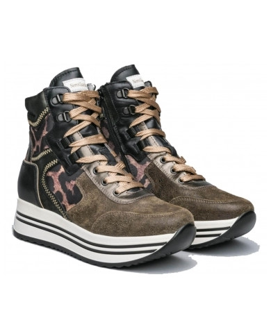 SNEAKERS ALTA NERO GIARDINI DONNA SEBRING MILITARE I013293D/510