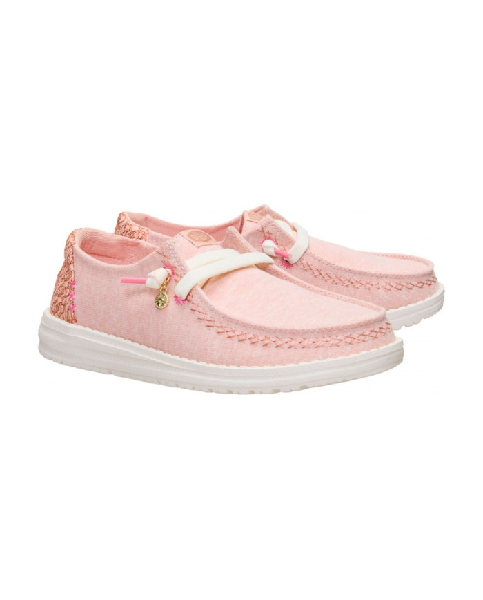 MOCASSINO HEY DUDE DONNA WENDY BREAK SURF JERSEY ROSE DUST/MULTI HD.45217 7BW 