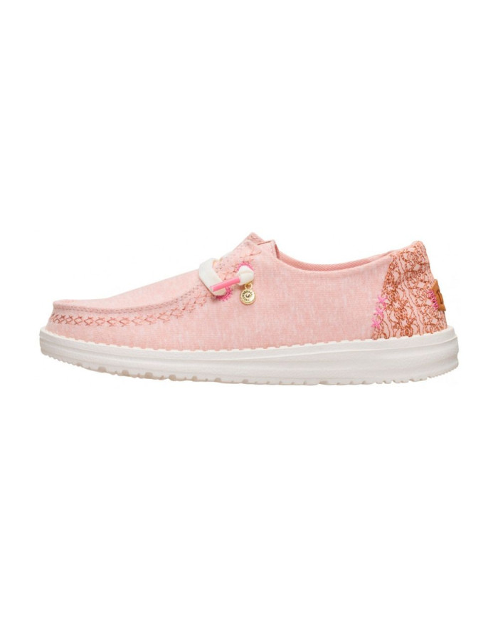 MOCASSINO HEY DUDE DONNA WENDY BREAK SURF JERSEY ROSE DUST/MULTI HD.45217 7BW 