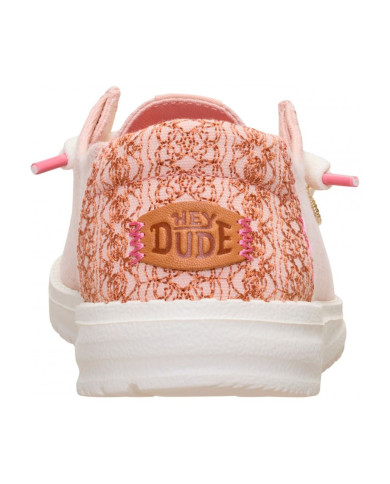 MOCASSINO HEY DUDE DONNA WENDY BREAK SURF JERSEY ROSE DUST/MULTI HD.45217 7BW 