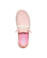 MOCASSINO HEY DUDE DONNA WENDY BREAK SURF JERSEY ROSE DUST/MULTI HD.45217 7BW 