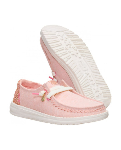 MOCASSINO HEY DUDE DONNA WENDY BREAK SURF JERSEY ROSE DUST/MULTI HD.45217 7BW 