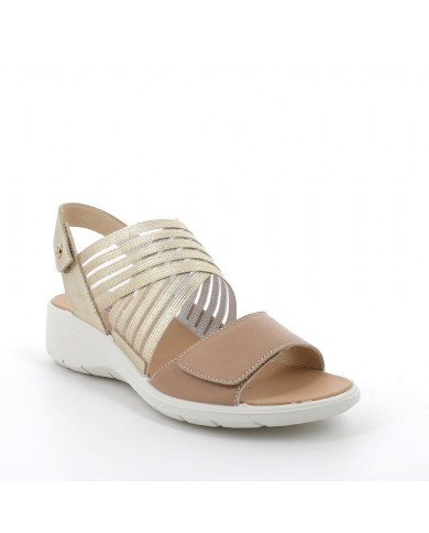 SANDALO CON ZEPPA ENVAL SOFT DONNA CAPRA TAMPONATA CORDA 7777122