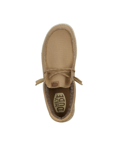 MOCASSINO HEY DUDE UOMO WALLY SPORT MESH TAN/WHITE HD.40403 25W