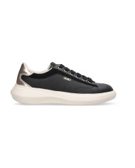 SNEAKERS LIU JO DONNA CASPER 01 - SNEAKER CALF LEATHER/COW SUE BLACK/LIGHT GOLD BA6069P0304S1189