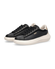 SNEAKERS LIU JO DONNA CASPER 01 - SNEAKER CALF LEATHER/COW SUE BLACK/LIGHT GOLD BA6069P0304S1189