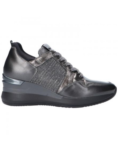 SNEAKERS NEROGIARDINI DONNA CON ZEPPA PARADISE PERL.PIOMBO T.BRILL ANTRACITE A908860D109