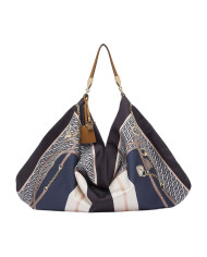 BORSA LIU JO FOULARD MEDIAHOBO BAG ST METALL IT DENIM 58X38X5CM AA6194 T2745 P9222
