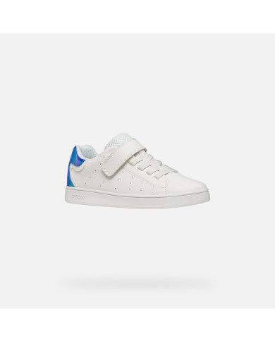 SNEAKERS GEOX BAMBINO JUNIOR  J ECLYPER  WHITE/BLUETTE J36LRA 054PV C1412                    
