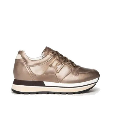 SNEAKERS NEROGIARDINI DONNA GUANTO AKOYA MAJOR MARRONE VELVET MILK I205292D/322