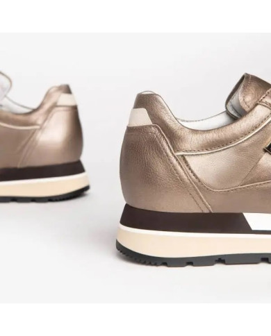 SNEAKERS NEROGIARDINI DONNA GUANTO AKOYA MAJOR MARRONE VELVET MILK I205292D/322