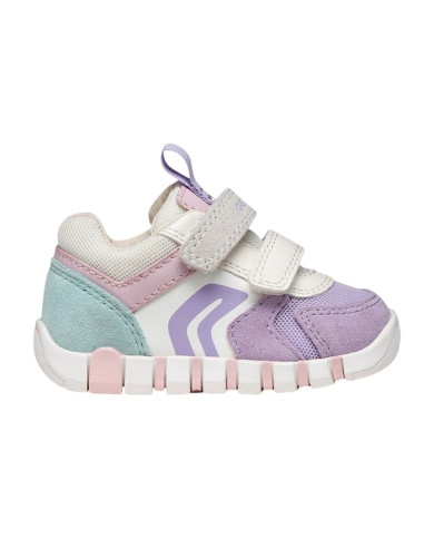 SNEAKERS GEOX PRIMI PASSI  BABY BAMBINA B IUPIDOO LAVANDER/WHITE B3558C 02214 C8Q1Z