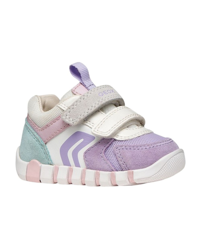 SNEAKERS GEOX PRIMI PASSI  BABY BAMBINA B IUPIDOO LAVANDER/WHITE B3558C 02214 C8Q1Z