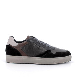 SNEAKERS IGI&CO UOMO IN PELLE NERO/GRIGIO SCURO 6633511