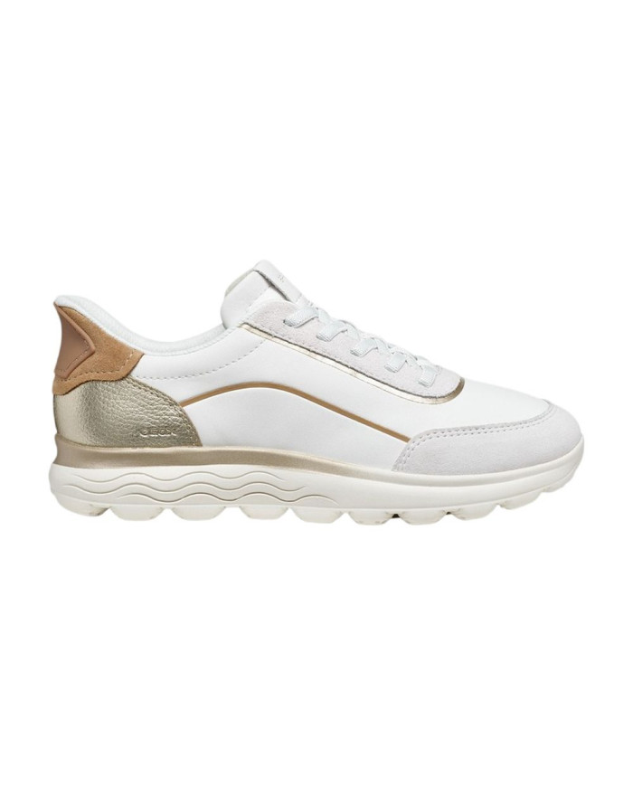 SNEAKERS GEOX DONNA D SPHERICA PLUS WHITE/OFF WHITE D657MA 09B22 C1352                