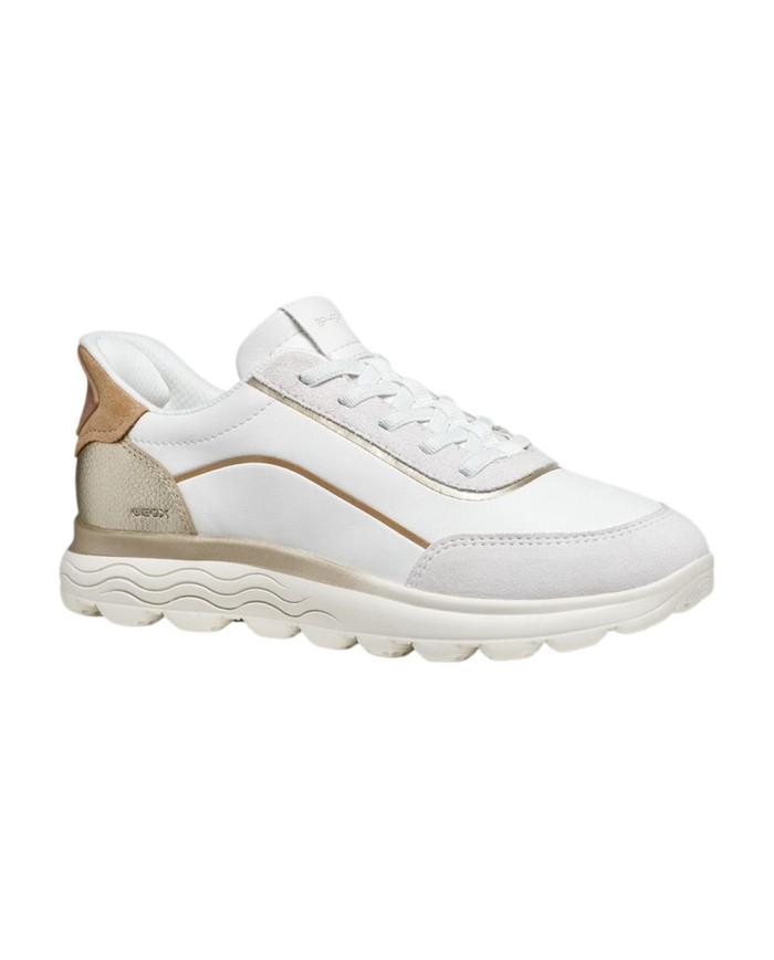 SNEAKERS GEOX DONNA D SPHERICA PLUS WHITE/OFF WHITE D657MA 09B22 C1352                