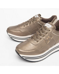 SNEAKERS NEROGIARDINI DONNA IN PELLE BROWN SAUVAGE IVORY I308380D/322