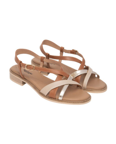SANDALO CON TACCO NEROGIARDINI DONNA TAMIGI LINO T.BRILL PLATINO 6074 ARMENIA COGNAC TR BEVAGNA E615890D/453