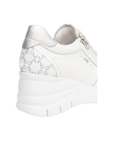 SNEAKERS NEROGIARDINI DONNA CILE BIANCO T.GIOVE BIANCO/GRIGI ETOILE ARGENTO EVA AGOSTA E615221D/707