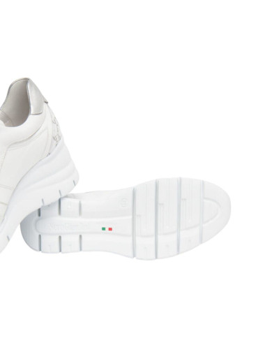 SNEAKERS NEROGIARDINI DONNA CILE BIANCO T.GIOVE BIANCO/GRIGI ETOILE ARGENTO EVA AGOSTA E615221D/707