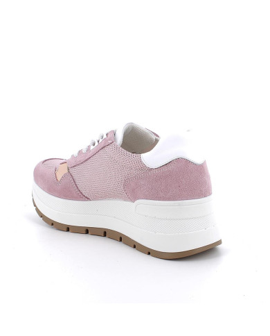 SNEAKERS IGI&CO DONNA SCAMOSCIATO/TESSUTO GLITTER ROSA CHIFFON 5663533