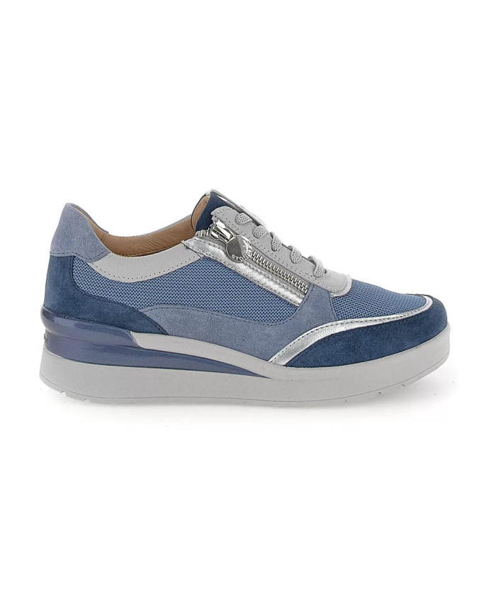 SNEAKERS STONEFLY DONNA CREAM 52 VELOUR/TEX BIJOU BLUE/BLUE HEAVEN 220740 CBQ