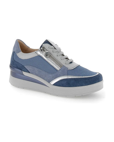 SNEAKERS STONEFLY DONNA CREAM 52 VELOUR/TEX BIJOU BLUE/BLUE HEAVEN 220740 CBQ