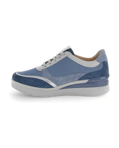 SNEAKERS STONEFLY DONNA CREAM 52 VELOUR/TEX BIJOU BLUE/BLUE HEAVEN 220740 CBQ