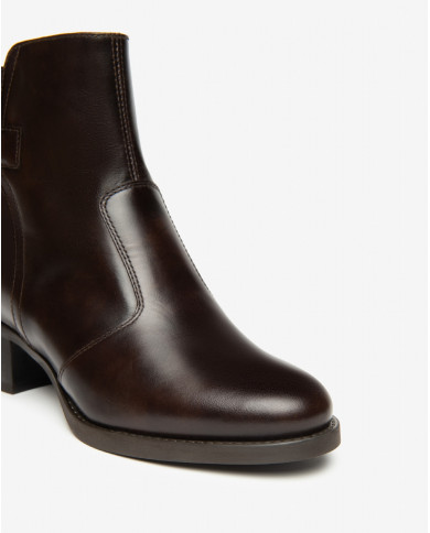 STIVALETTO NEROGIARDINI DONNA MANOLETE CUOIO TR BRESCIA 894 T.MORO TACCO 4CM I513843D400