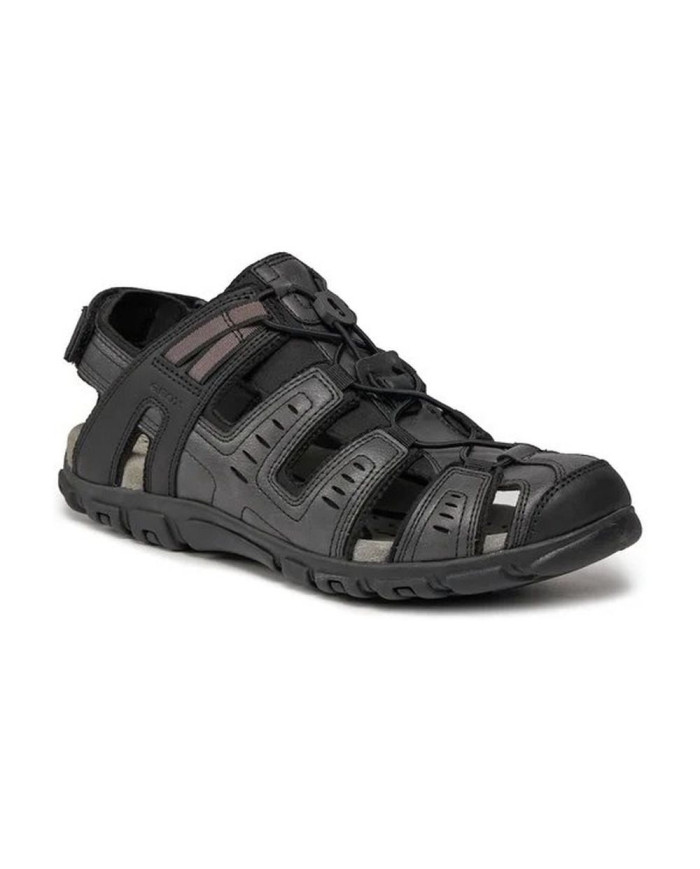 SANDALI GEOX UOMO U S.STRADA C - SINT.CERATO BLACK  U4524C 000ME C9999
