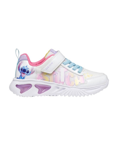 SNEAKERS GEOX BAMBINA JUNIOR J ASSISTER DISNEY STITCH WHITE/ULTICOLOR J65E9B 0AN02 C0653