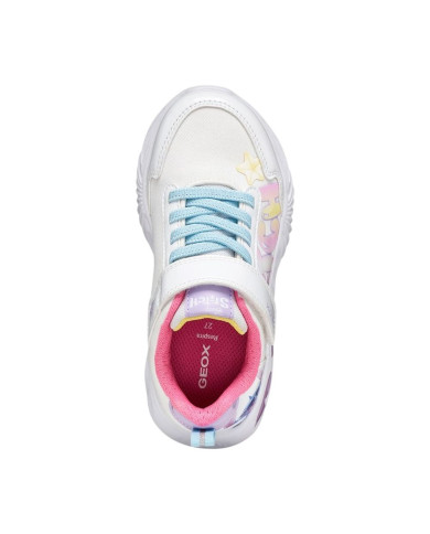 SNEAKERS GEOX BAMBINA JUNIOR J ASSISTER DISNEY STITCH WHITE/ULTICOLOR J65E9B 0AN02 C0653