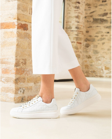 SNEAKERS NEROGIARDINI DONNA SKIPPER BIANCO E409915D707