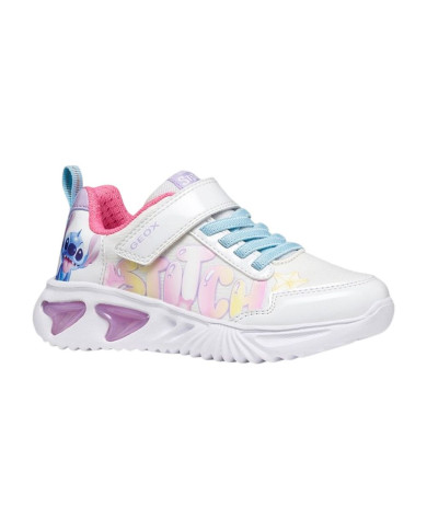 SNEAKERS GEOX BAMBINA JUNIOR J ASSISTER DISNEY STITCH WHITE/ULTICOLOR J65E9B 0AN02 C0653
