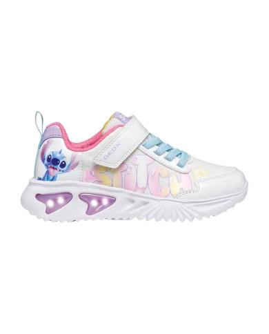 SNEAKERS GEOX BAMBINA JUNIOR J ASSISTER DISNEY STITCH WHITE/ULTICOLOR J65E9B 0AN02 C0653