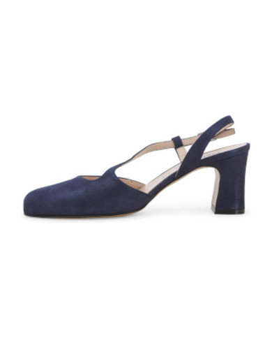 DECOLLETE' MELLUSO DONNA BLU DRILL ABYSS IN CAMOSCIO X517Q ABYSS