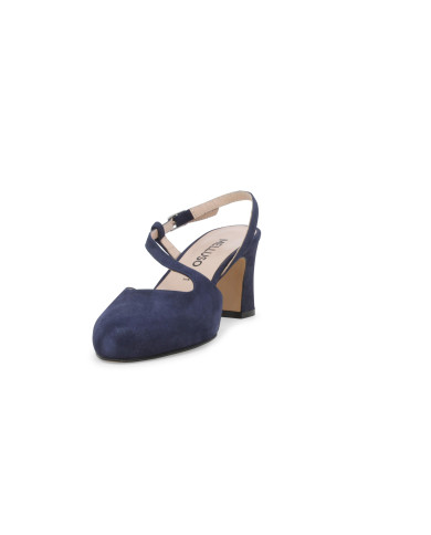 DECOLLETE' MELLUSO DONNA BLU DRILL ABYSS IN CAMOSCIO X517Q ABYSS