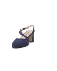 DECOLLETE' MELLUSO DONNA BLU DRILL ABYSS IN CAMOSCIO X517Q ABYSS
