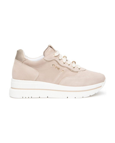 SNEAKERS NEROGIARDINI DONNA VELOUR COL.FEMMEETOILE COL.SATURNT.BRILL COL.PLATINO E615200D/677