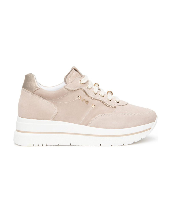 SNEAKERS NEROGIARDINI DONNA VELOUR COL.FEMMEETOILE COL.SATURNT.BRILL COL.PLATINO E615200D/677