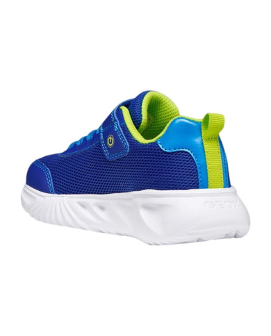 SNEAKERS GEOX BAMBINO JUNIOR J ASSISTER B. C - MESH+DBK STA ROYAL/LIME J45DZC 014CE C4344