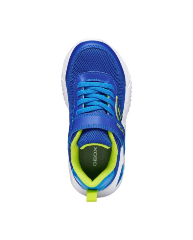 SNEAKERS GEOX BAMBINO JUNIOR J ASSISTER B. C - MESH+DBK STA ROYAL/LIME J45DZC 014CE C4344
