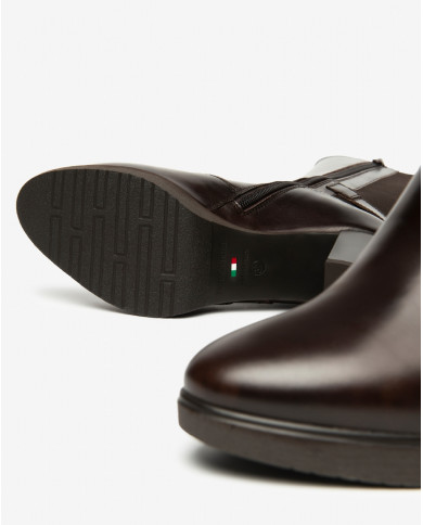 STIVALI NEROGIARDINI DONNA MANOLETE T.DI MORO ELASTICO T.MORO  PU.LESINA TACCO 7CM I514601D/300