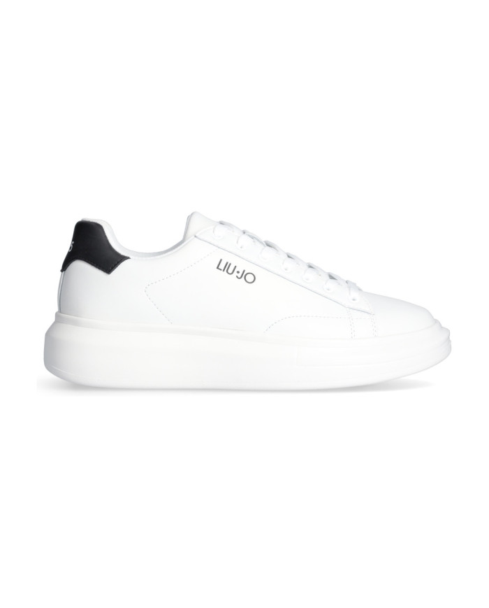 SNEAKERS LIU JO UOMO BIG 01 - SNEAKER LEATHER WHITE/BLACK