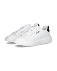 SNEAKERS LIU JO UOMO BIG 01 - SNEAKER LEATHER WHITE/BLACK