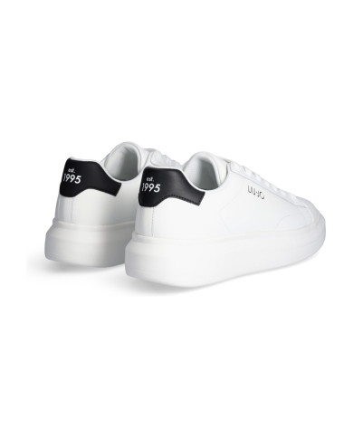 SNEAKERS LIU JO UOMO BIG 01 - SNEAKER LEATHER WHITE/BLACK