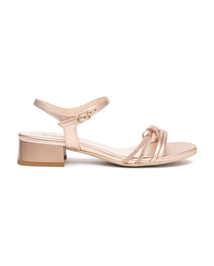 SANDALO CON TACCO NEROGIARDINI DONNA NETTUNO PHARD TPU KUK FEN NATURALE TACCO 2,5CM E615731D/660