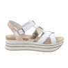 SANDALO CON ZEPPA IGI&CO DONNA PELLE NAPPA BIANCO/PLATINO 5678911