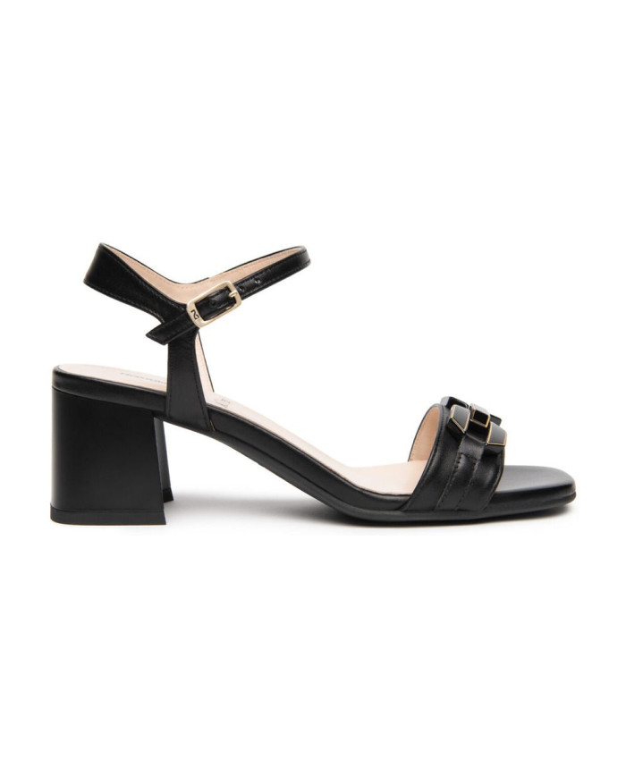 SANDALO CON TACCO NEROGIARDINI DONNA NAPPA PANDORA NERO TPU FEN NERO TACCO 5CM E615722D/100