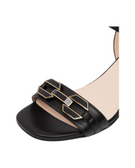 SANDALO CON TACCO NEROGIARDINI DONNA NAPPA PANDORA NERO TPU FEN NERO TACCO 5CM E615722D/100